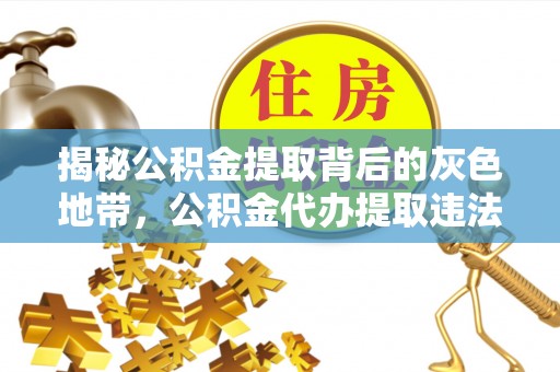 鹿野揭秘公积金提取背后的灰色地带，公积金代办提取违法不？