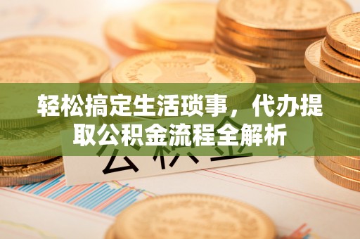 鹿野轻松搞定生活琐事，代办提取公积金流程全解析