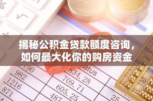 鹿野揭秘公积金贷款额度咨询，如何最大化你的购房资金